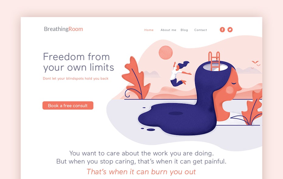 Surreal and expressionist web design