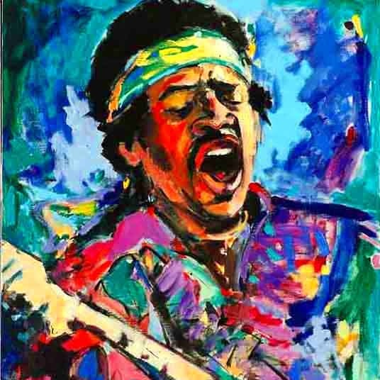 Jimi Hendrix expressionist