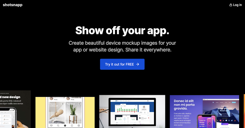 Shotsnapp homepage
