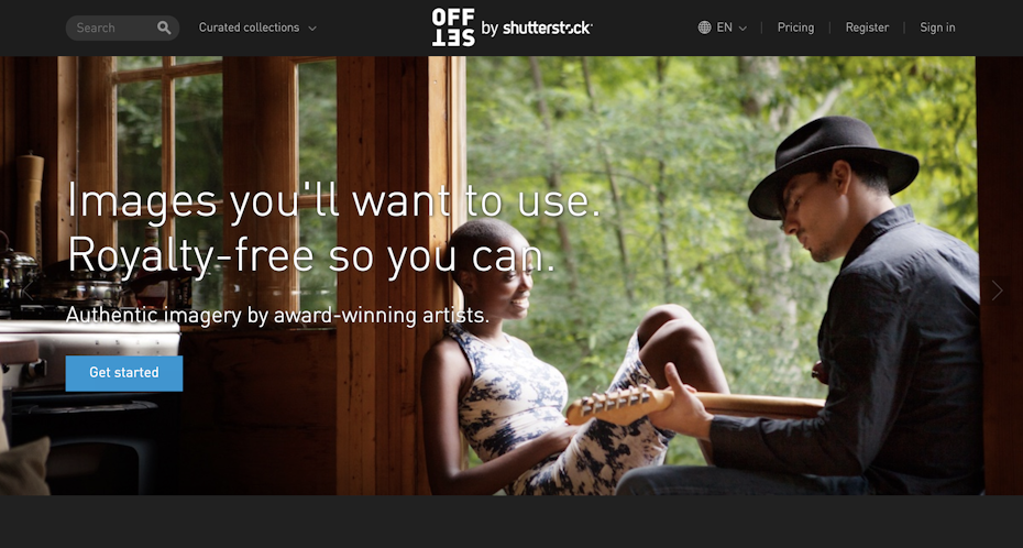 Offset homepage