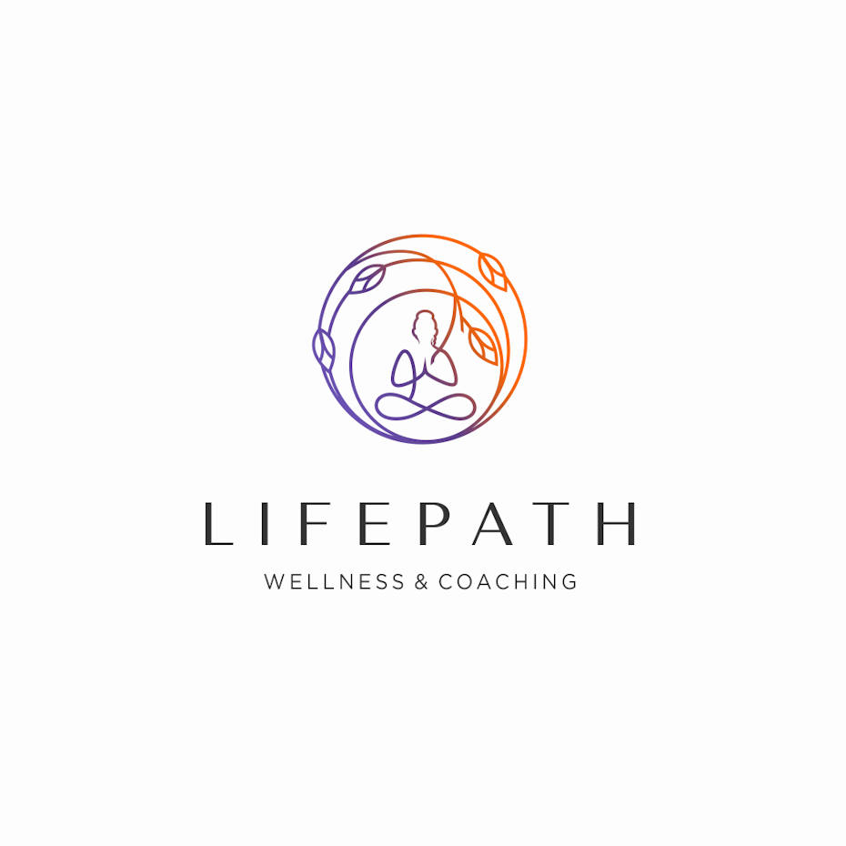Gradient yoga logo design