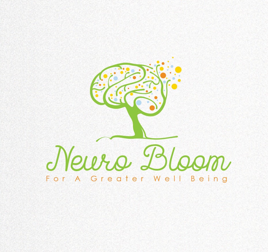 Le logo avec un slogan de Neuro Bloom