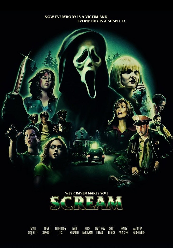 Wes Craven’s Scream expressionist poster