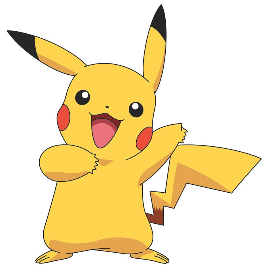 Pikachu Pokémon anime mascot