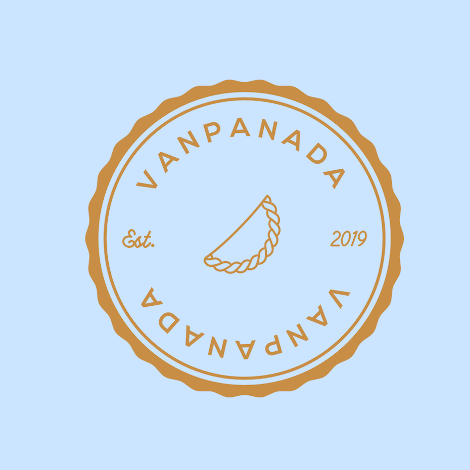 simple modern empanada logo
