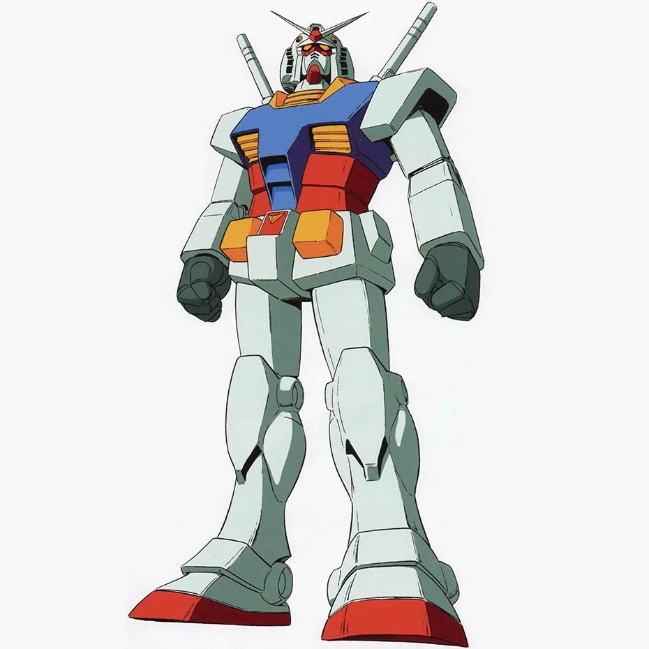 Gundam Mobile Suit anime mascot logo