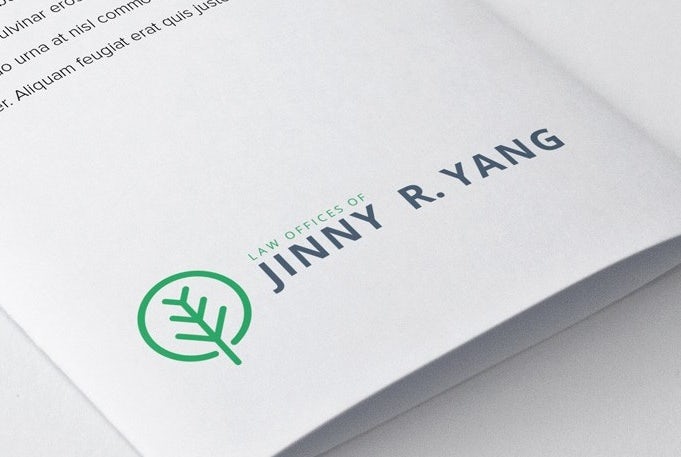 jinny yang tree simple business card