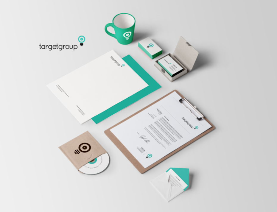 branding examples with logo on different materials