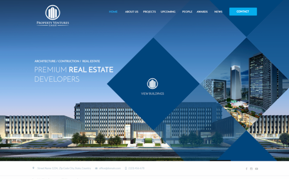 premium real estate web design 
