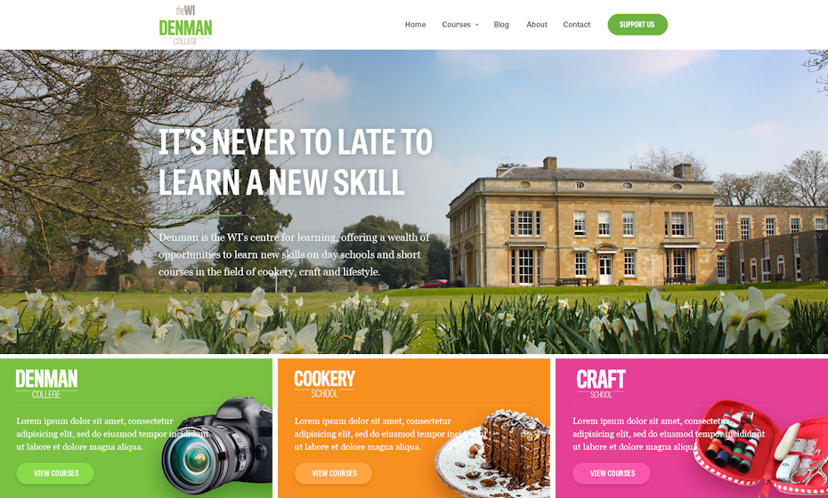 Denman College website