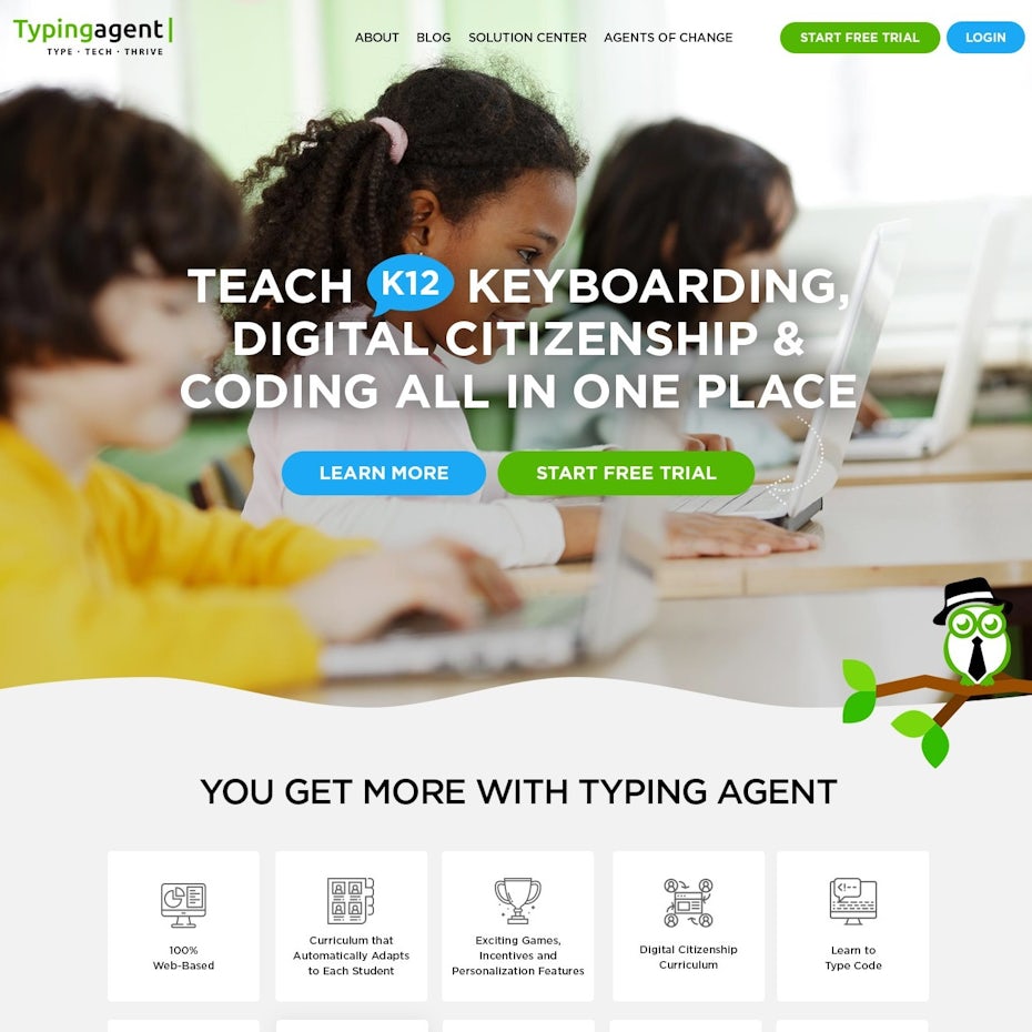 Web design for elementary school education