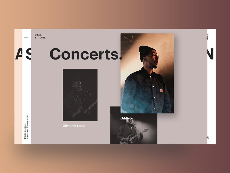 Example of 2020 web design trend of soft shadows and floating elements