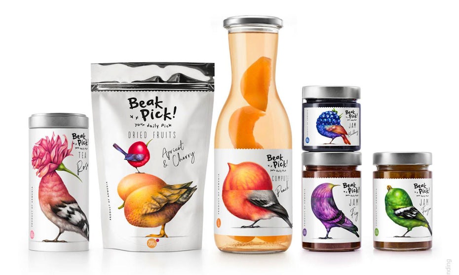 Beak Pick bird centered packaging