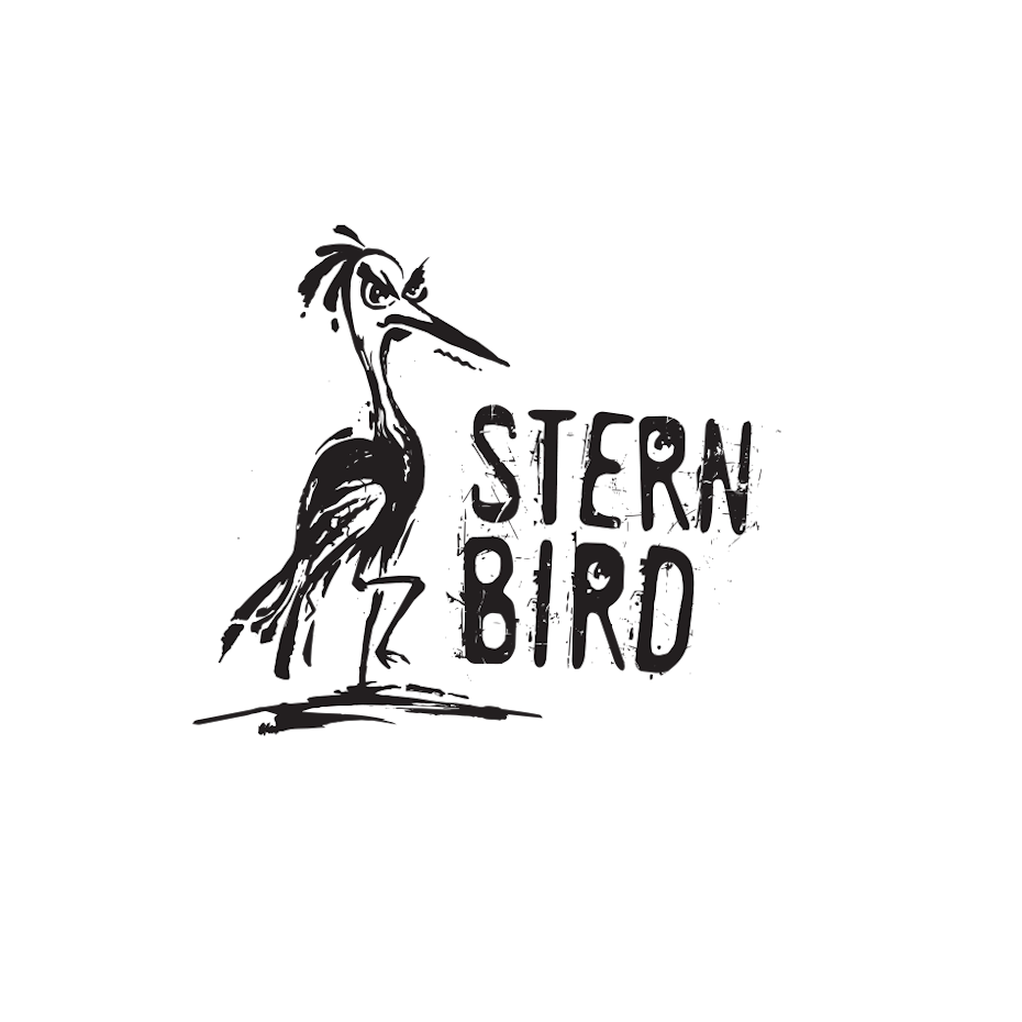 2012 logo design trends & complete logo maker: Ink-drawn-inspired image of an angry-looking bird