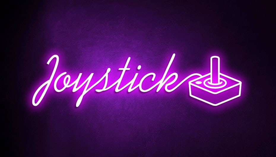 Logo design trends example: neon sign inspired 80s logo design