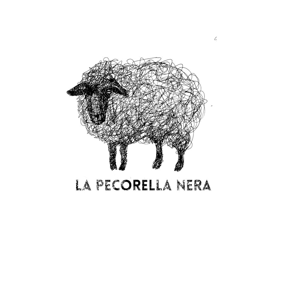 Logo design trends example: Logo of a sheep that looks like it was drawn in pen