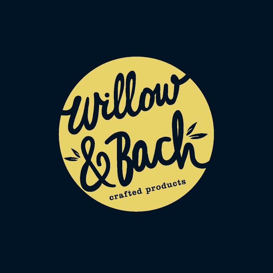 Logo design with hand-drawn typography