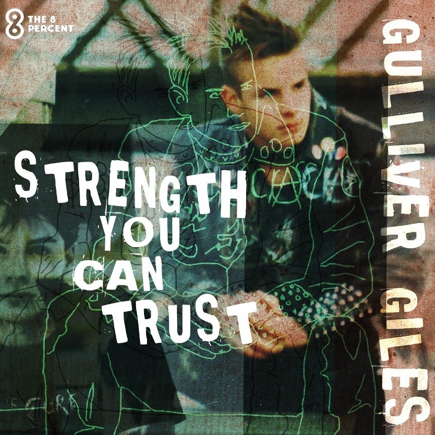 Punk album cover that mixes photography with illustration
