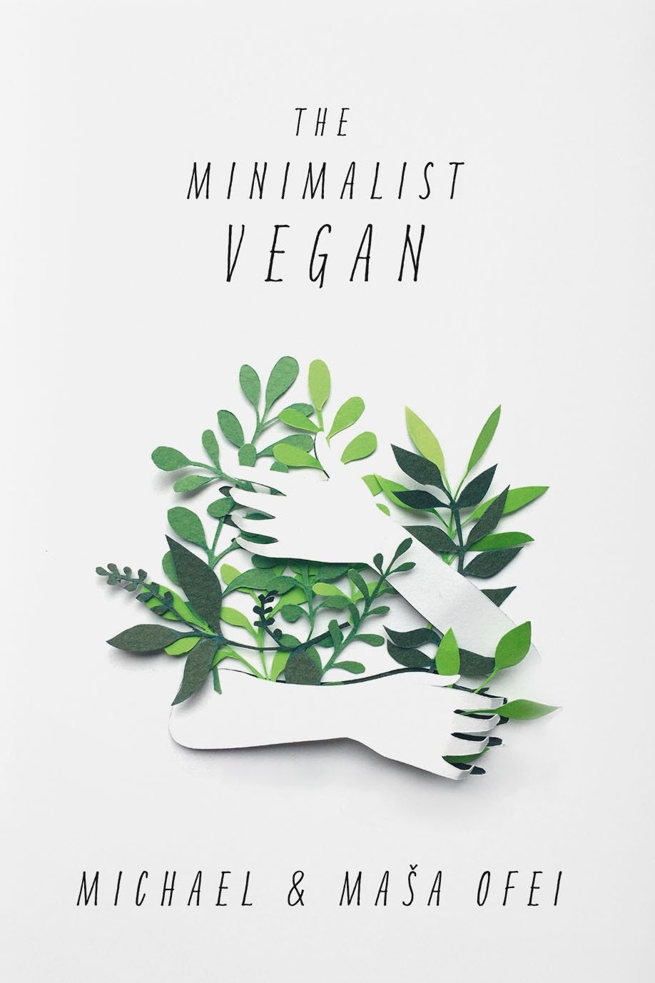 Book cover design with a paper cut-out style