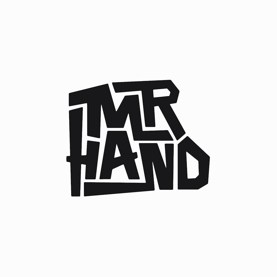 Logo design trends 2020 example: Tightly packed impact font wordmark logo