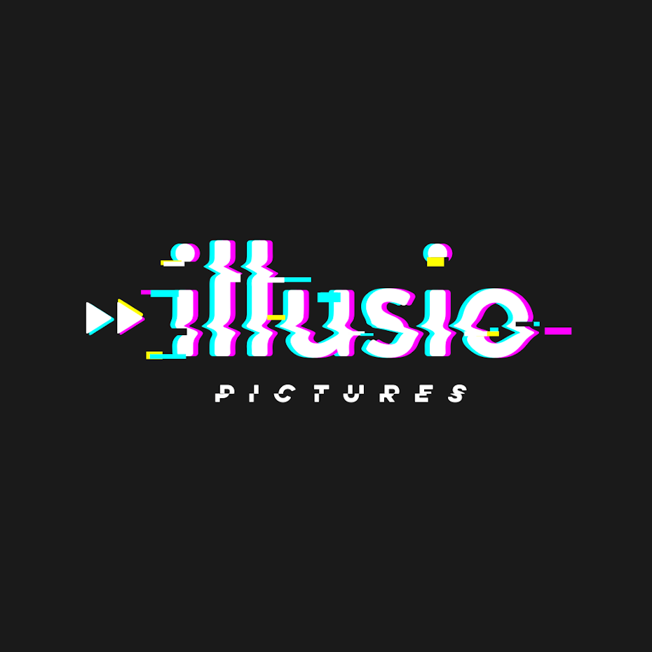 Glitch art logo design