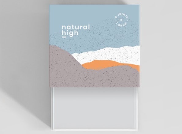 Natural High logo, box and tube 