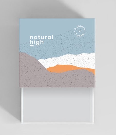 Subtle paper cut-out packaging design