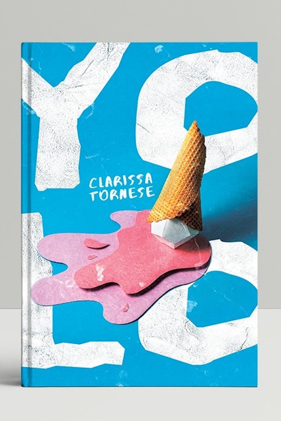 Graphic design trends 2020 example: Paper cut-out style for a book cover design