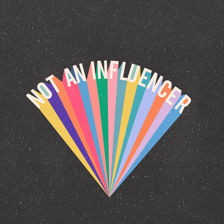 Colorful, rainbow-style hand-lettering