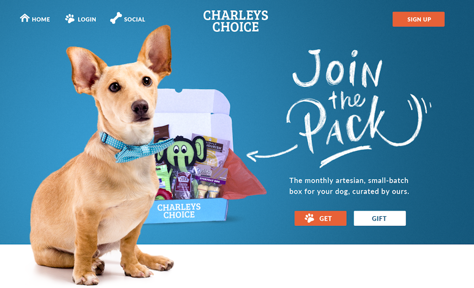Charley’s Choice website design