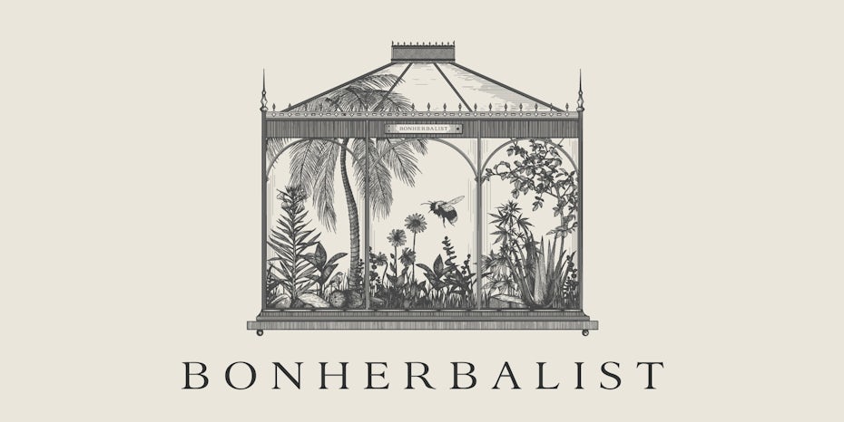 Logo design with a classical font