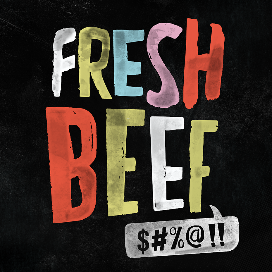 Fresh Beef podcast branding