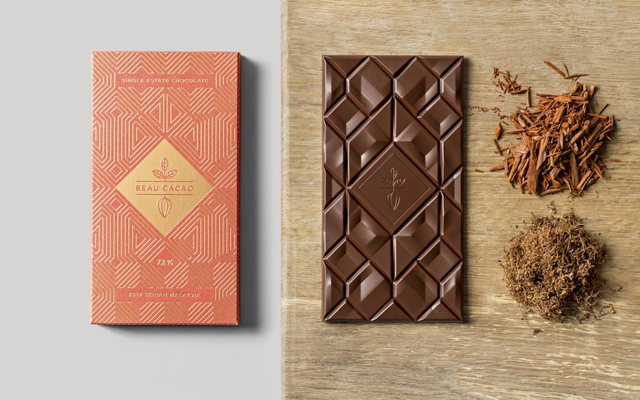 Empresas de diseño gráfico: Embalaje de Beau Cacao