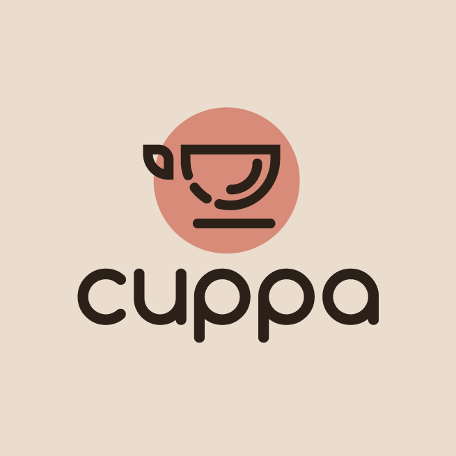Logo design with round sans serif font