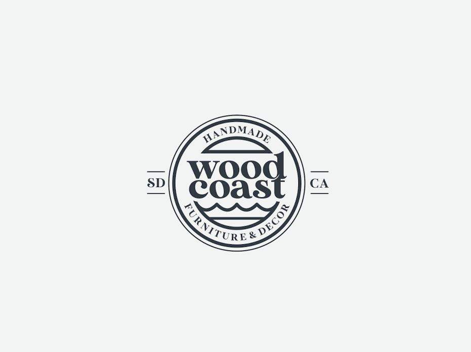 Serif font logo design
