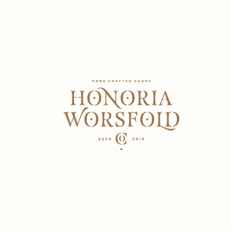 Serif font logo design