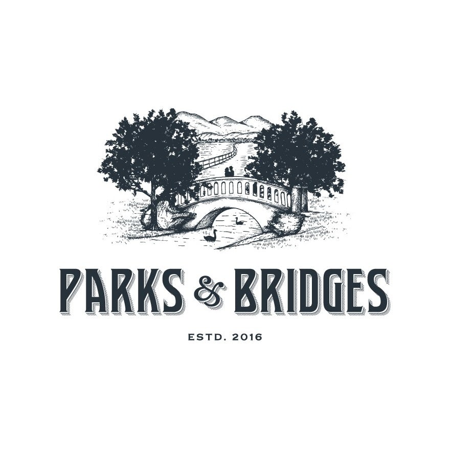 Logo design with a rustic font