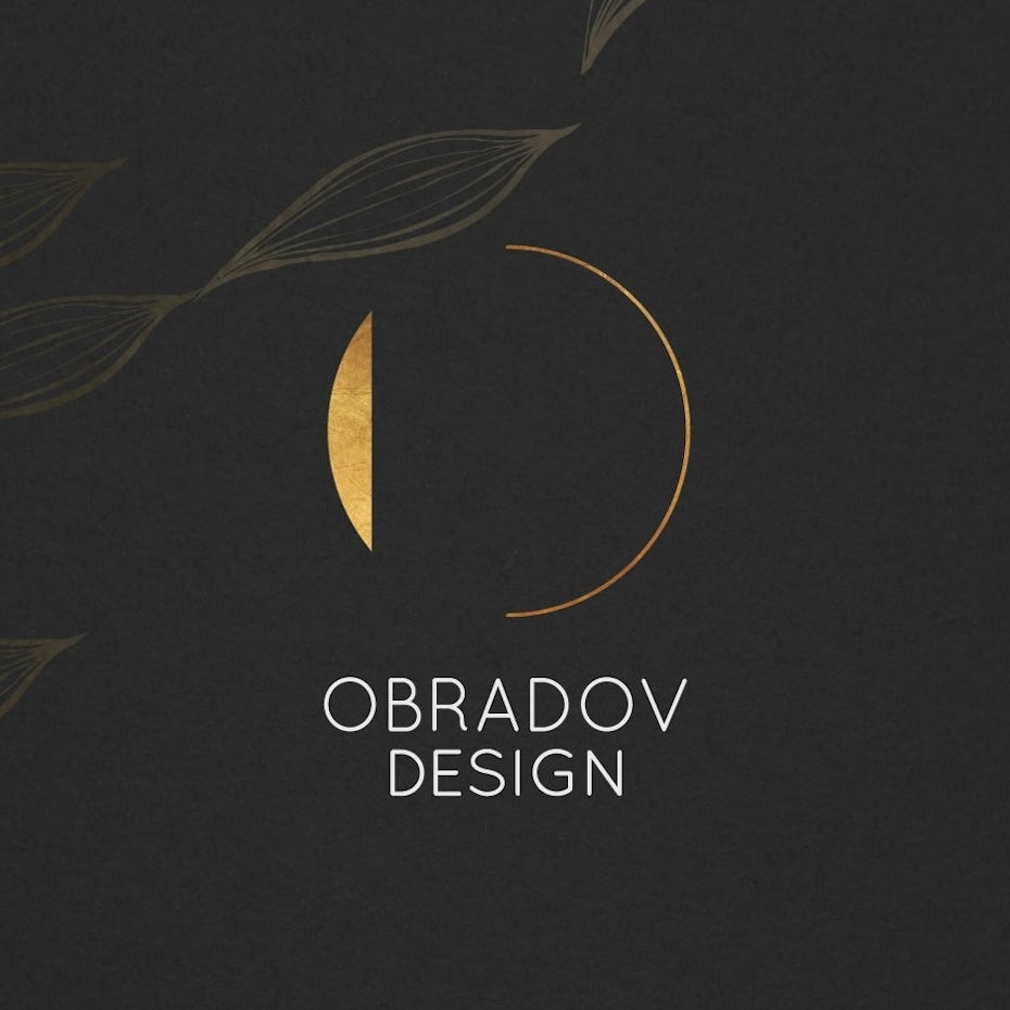 Logo design with round sans serif font