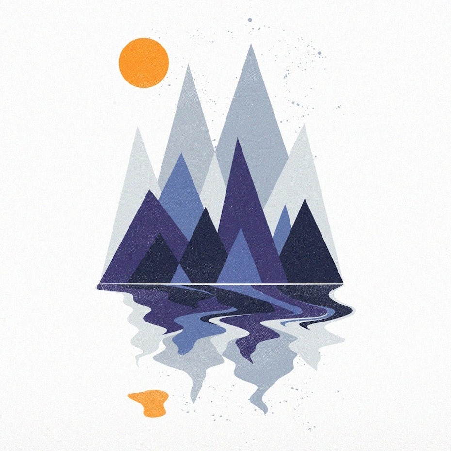 Mountain scene T-shirt