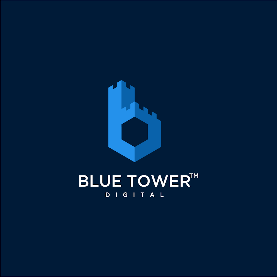 classic blue logo design