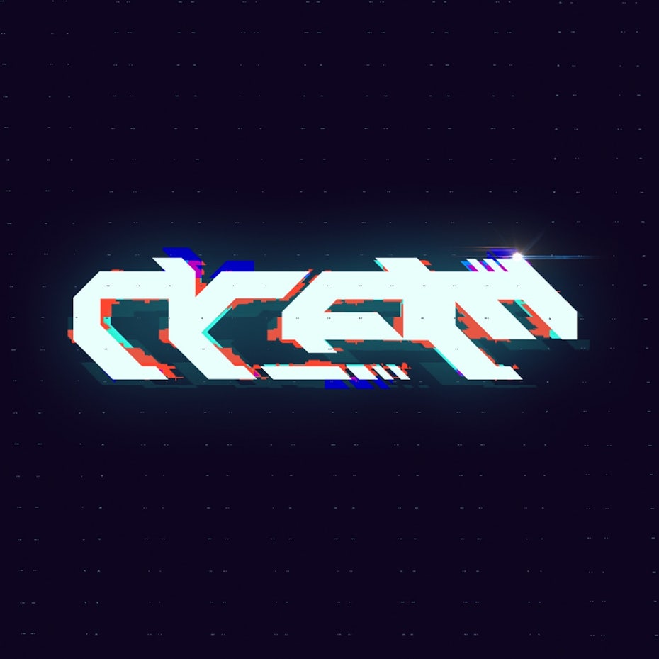 Sci-fi typography logo