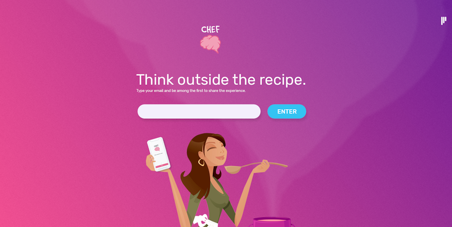 ChefBrain app landing page