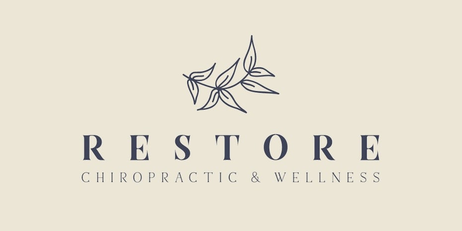 Logo design with a classical font