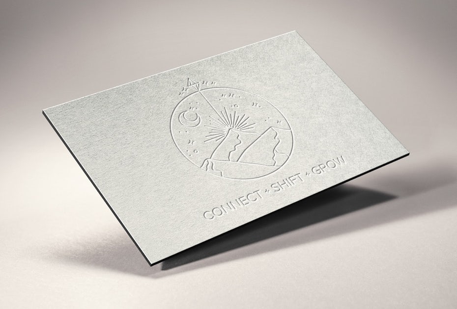 mystic mountain etched card