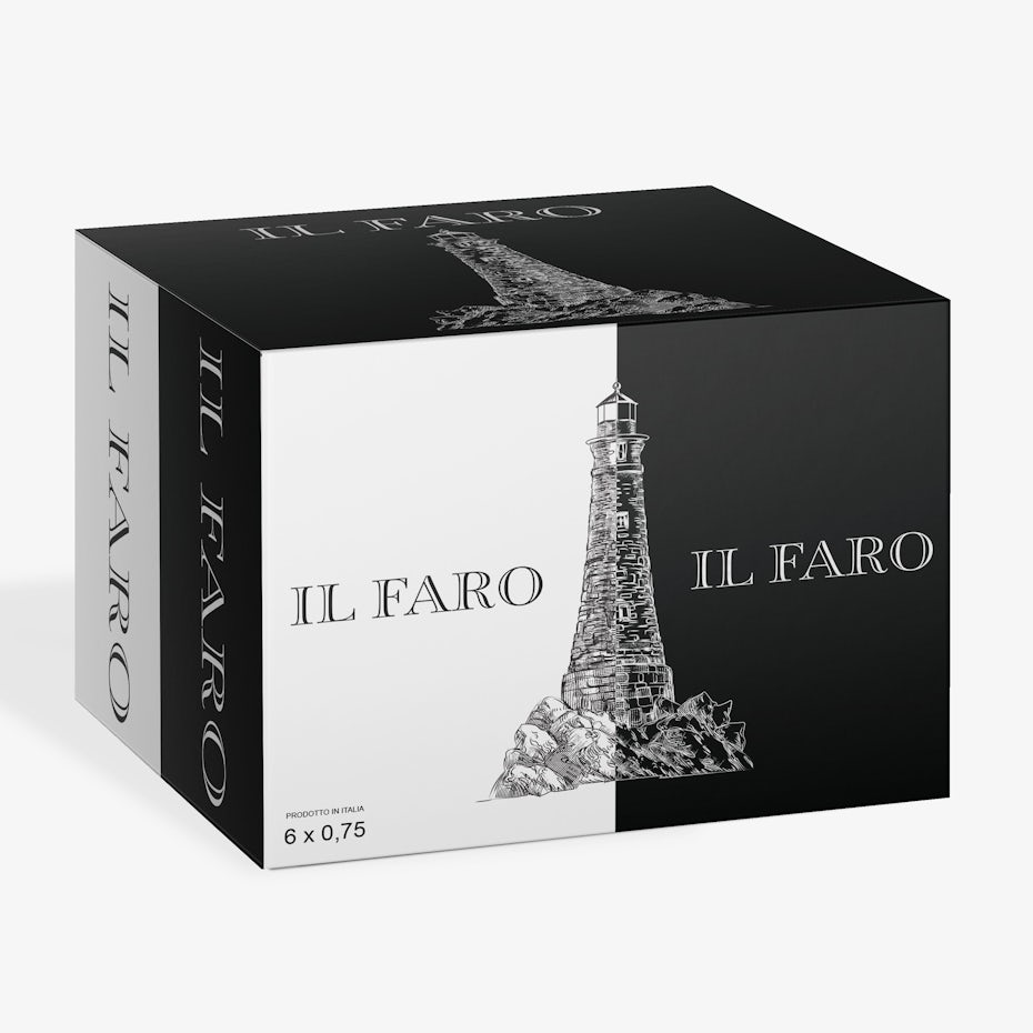 Box for Il Faro wine.