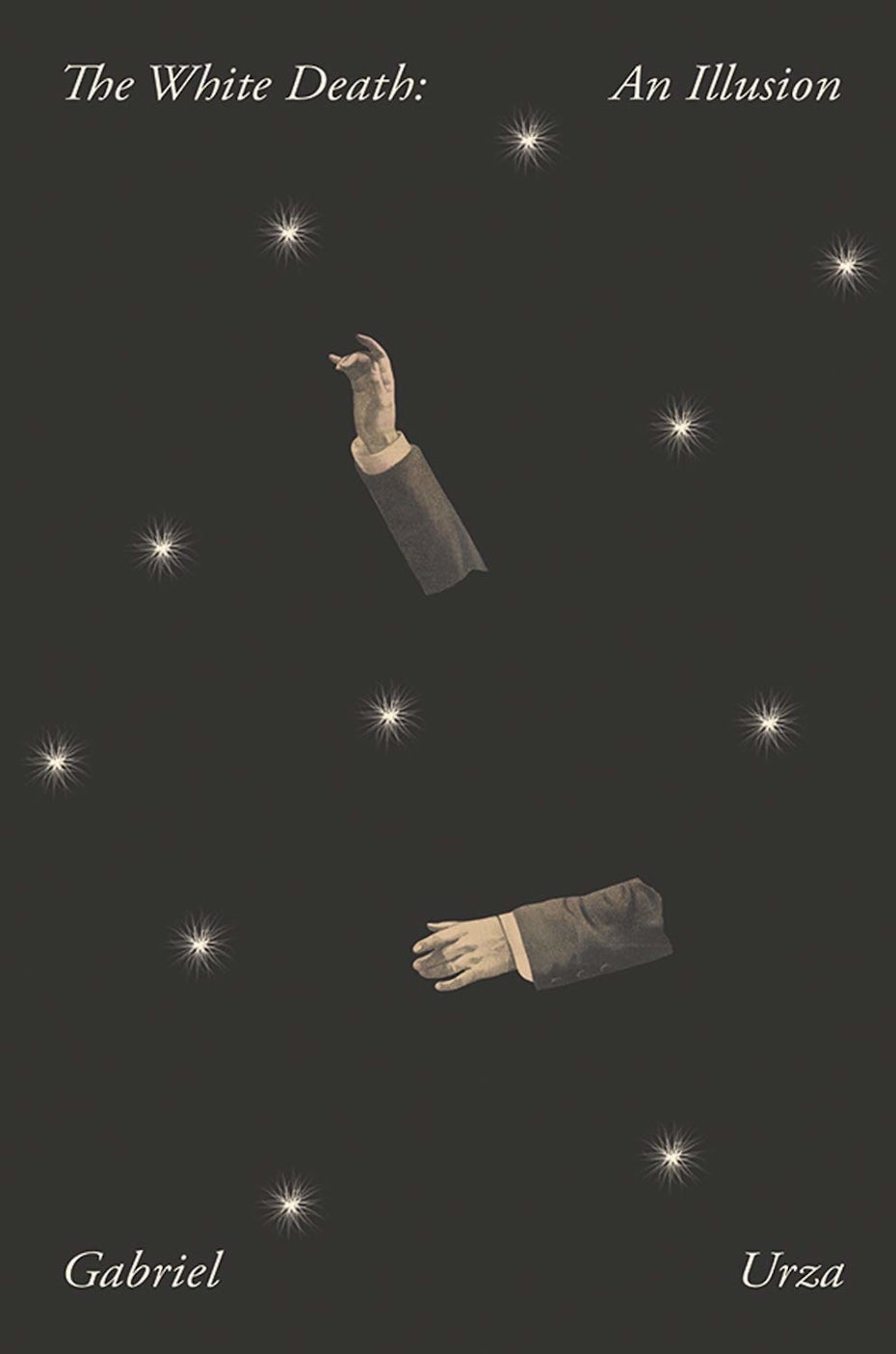 book cover trends 2020 example with drawing of floating arms and stars