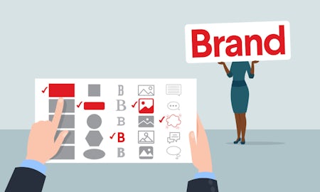 Brand identity examples illustration