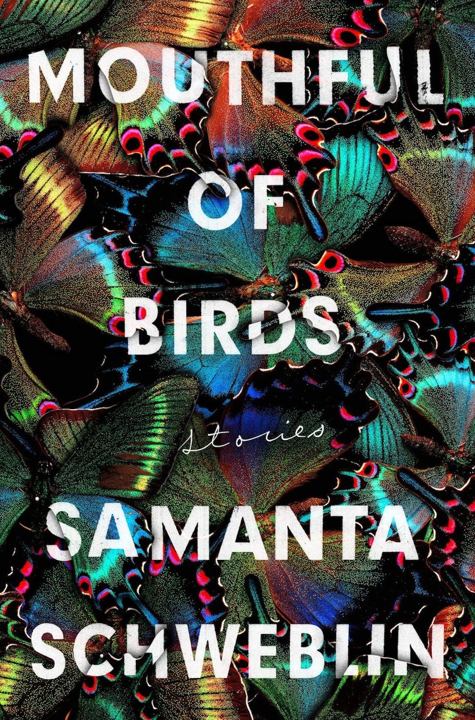 book cover trends 2020 example with texture made of butterflies