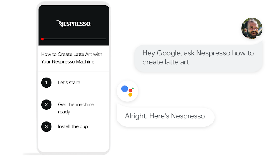 Nespresso voice application in Google Assistant
