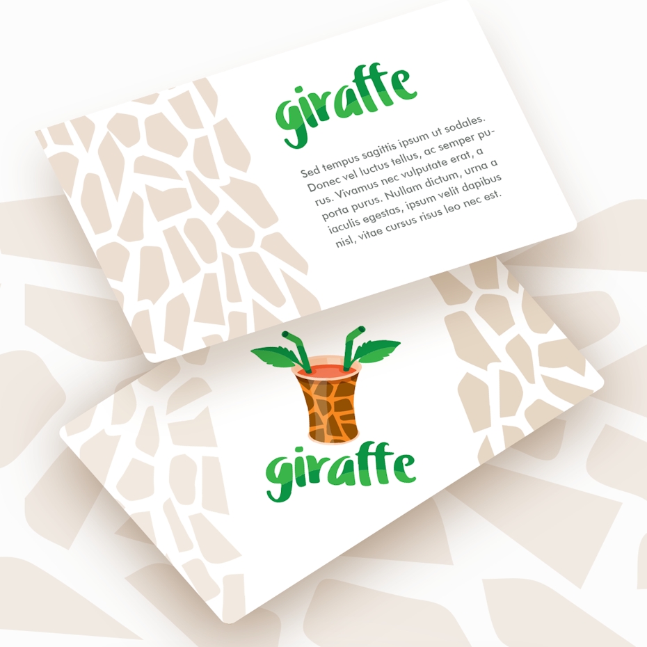 Logo mockups for giraffe